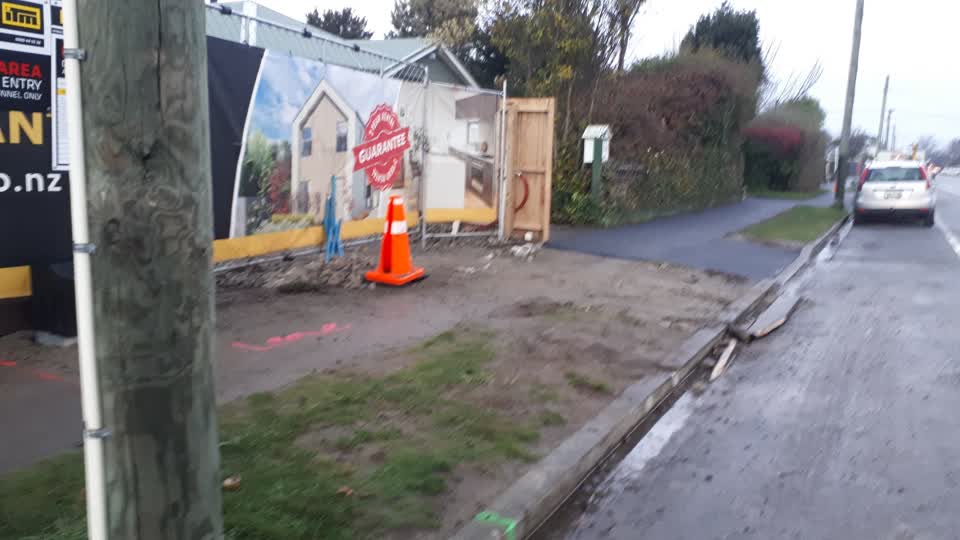 The photograph attached to this wastewater/stormwater report
