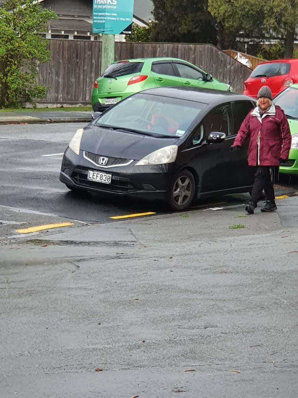 The photograph attached to this roading/streets report