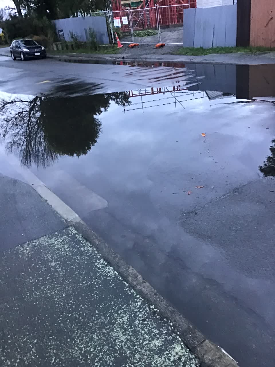 The photograph attached to this wastewater/stormwater report