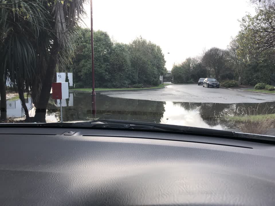 The photograph attached to this flooding report