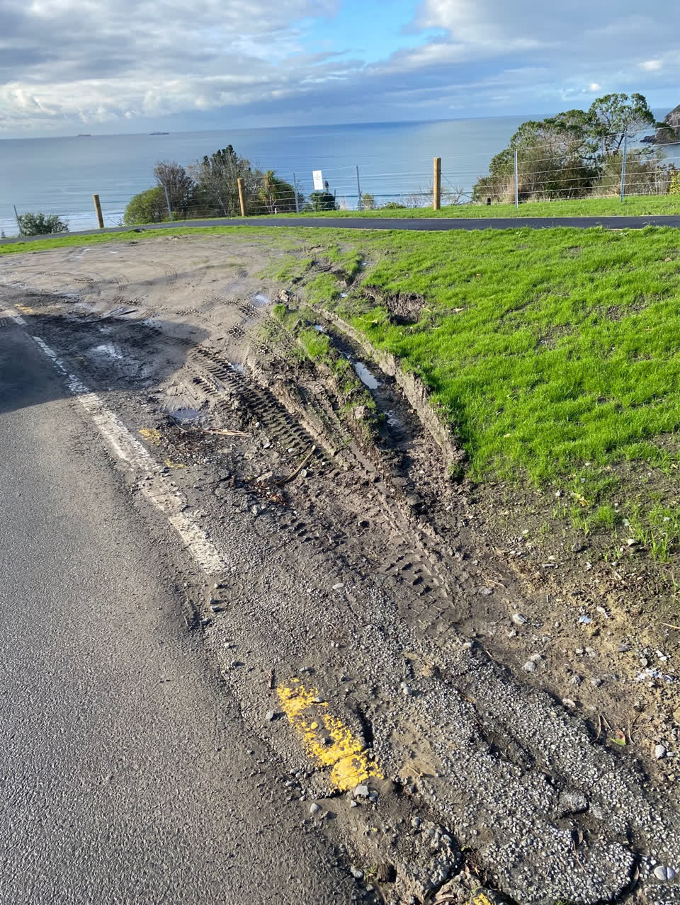 The photograph attached to this roading/streets report