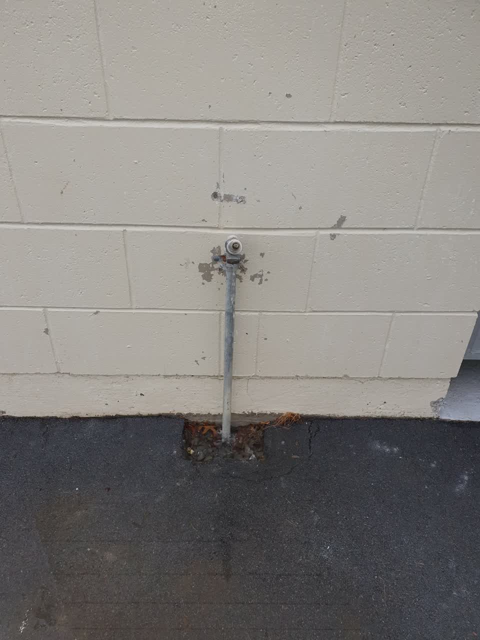 The photograph attached to this water leak report