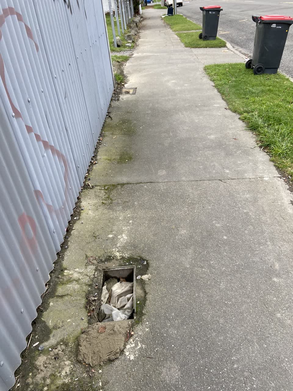 The photograph attached to this roading/streets report