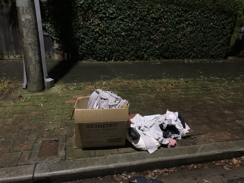 The photograph attached to this rubbish/recycling report