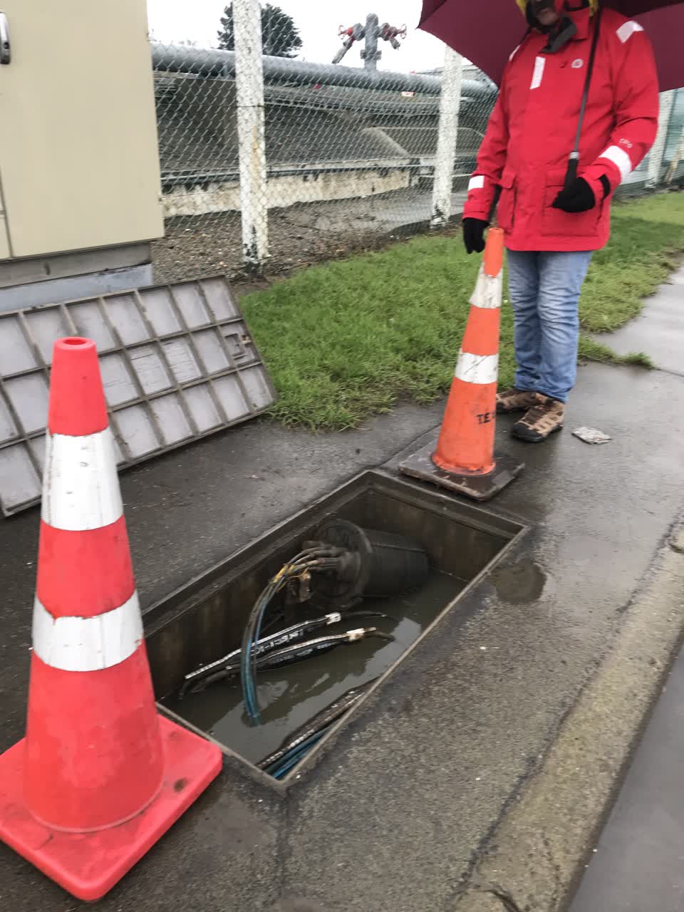 The photograph attached to this roading/streets report