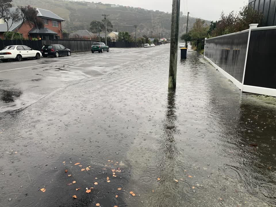 The photograph attached to this flooding report