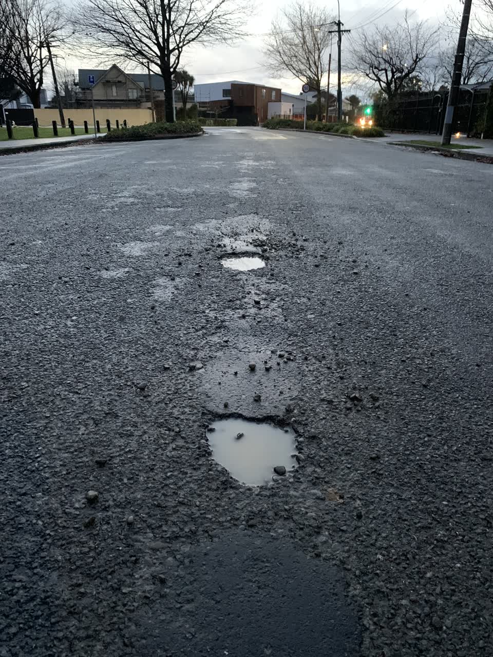 The photograph attached to this roading/streets report