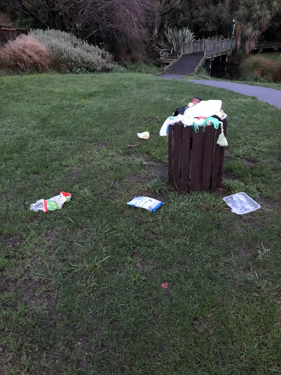 The photograph attached to this rubbish/recycling report