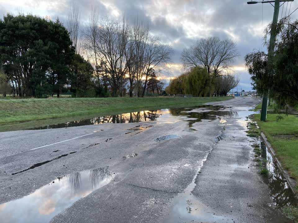 The photograph attached to this flooding report