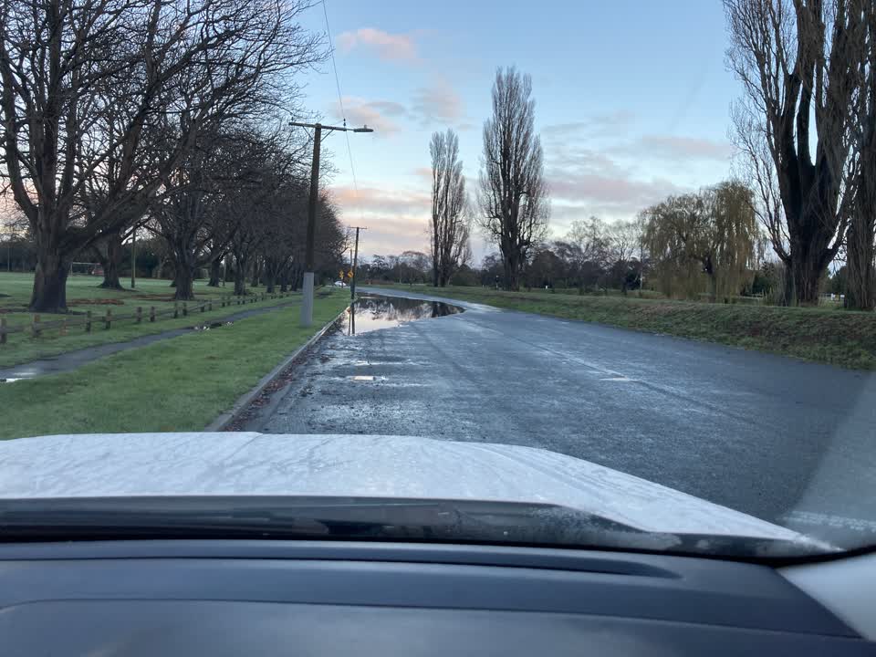 The photograph attached to this flooding report