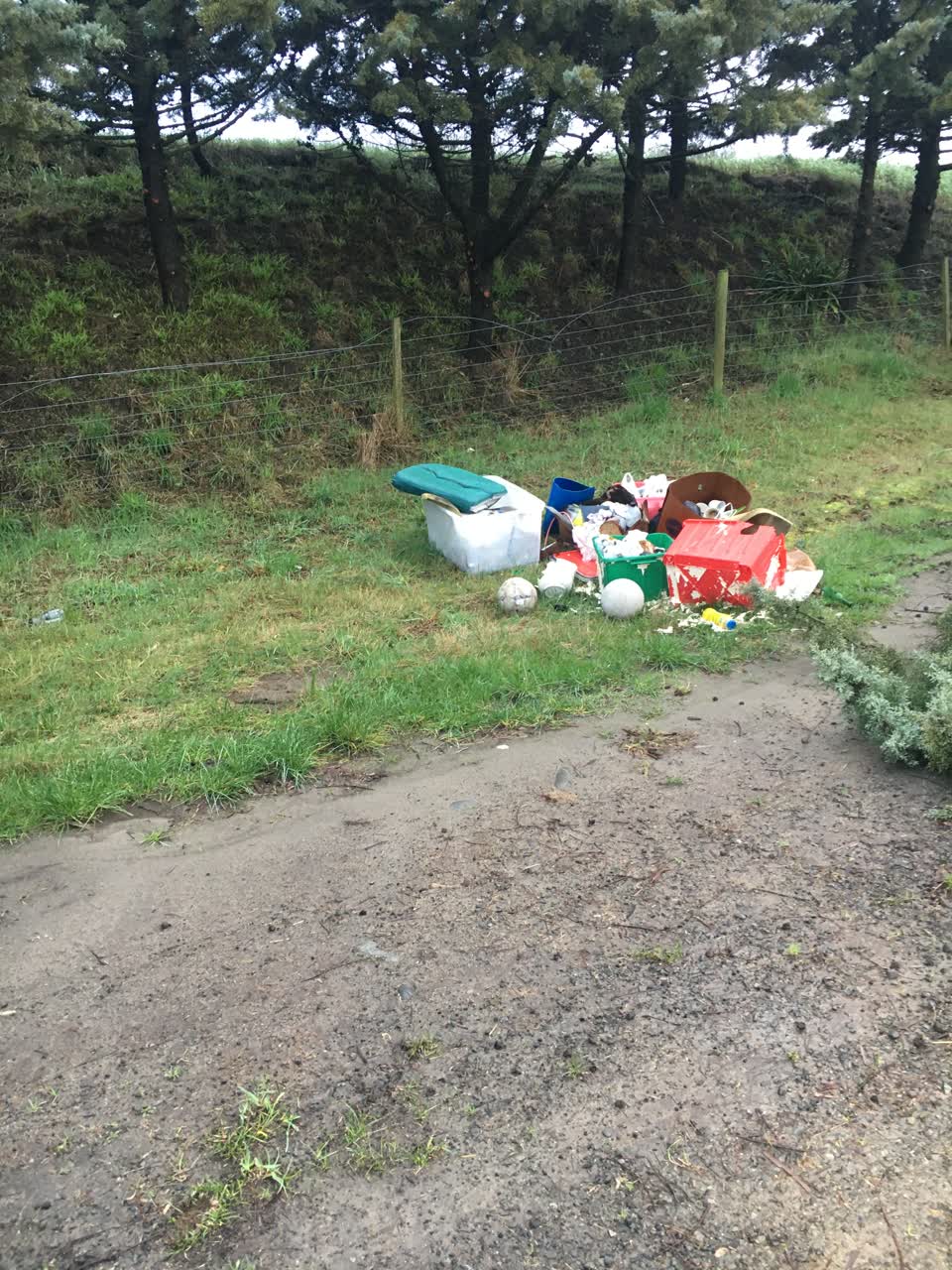 The photograph attached to this rubbish/recycling report