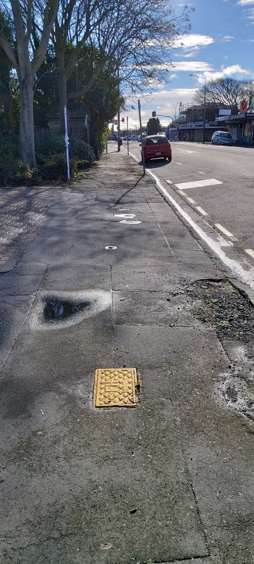 The photograph attached to this roading/streets report