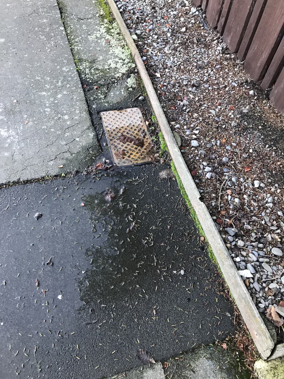 The photograph attached to this water leak report