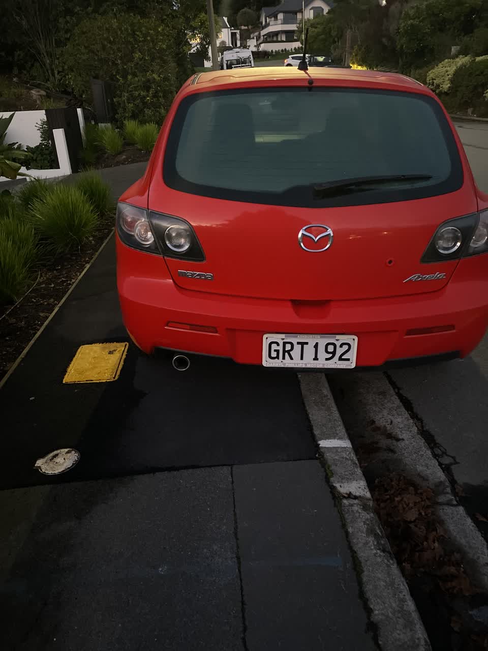 The photograph attached to this roading/streets report