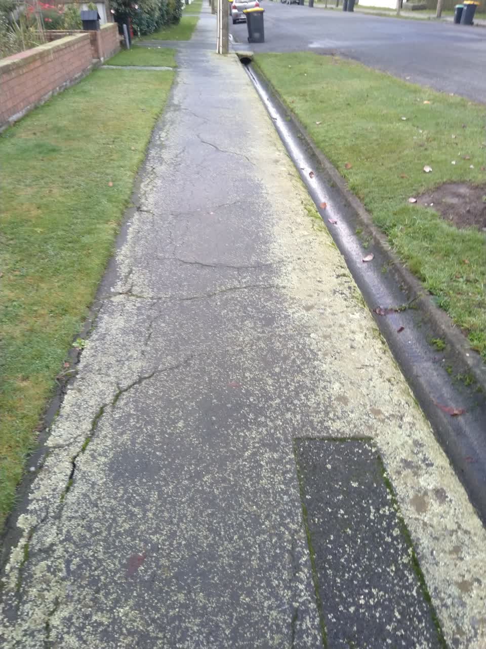 The photograph attached to this roading/streets report