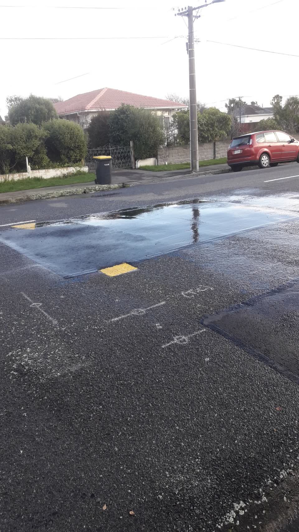 The photograph attached to this water leak report