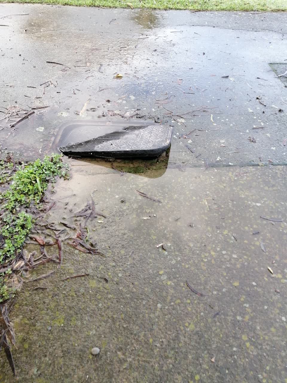 The photograph attached to this water leak report