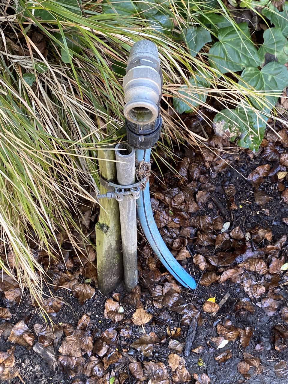 The photograph attached to this water leak report