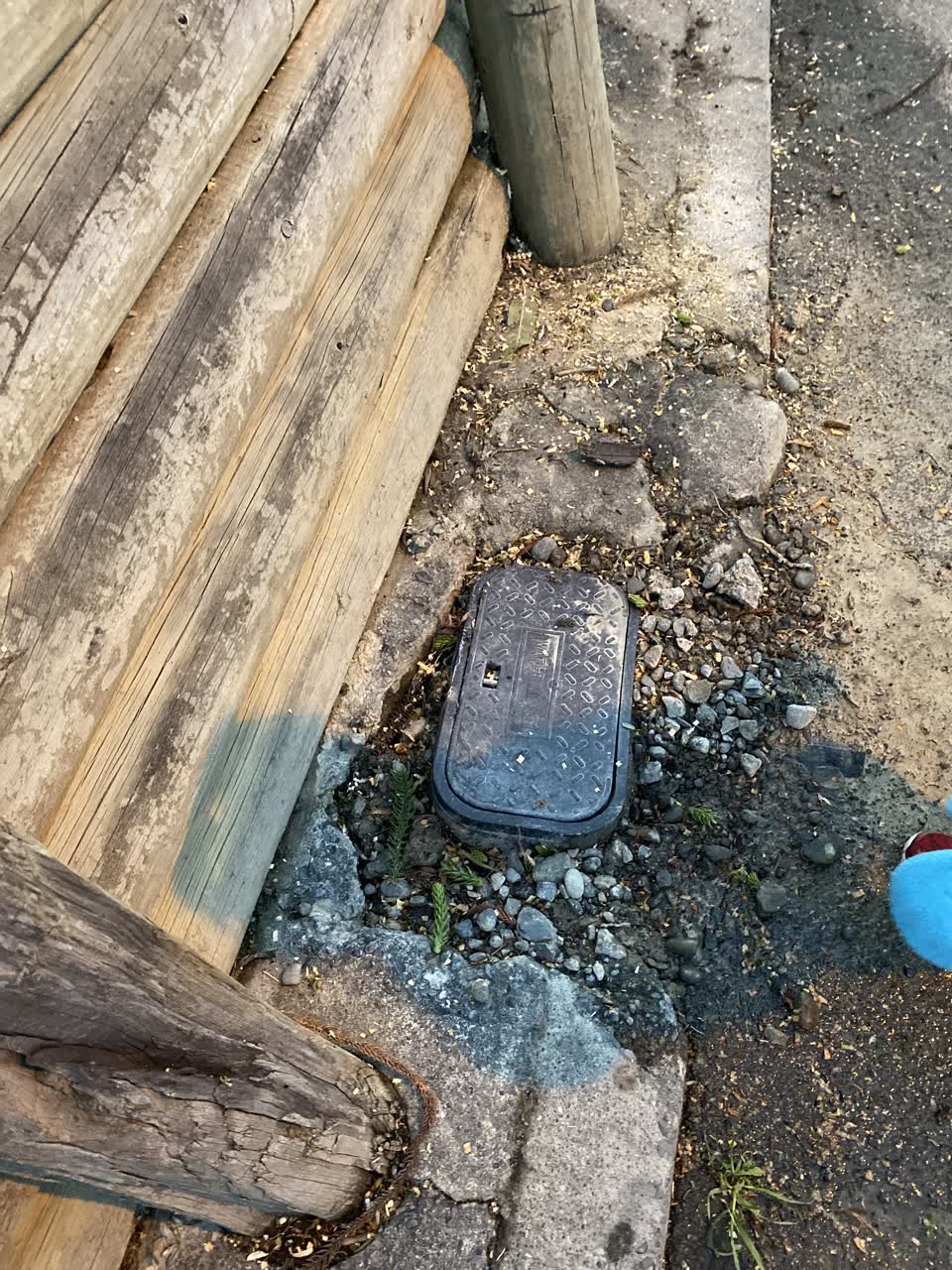 The photograph attached to this water leak report