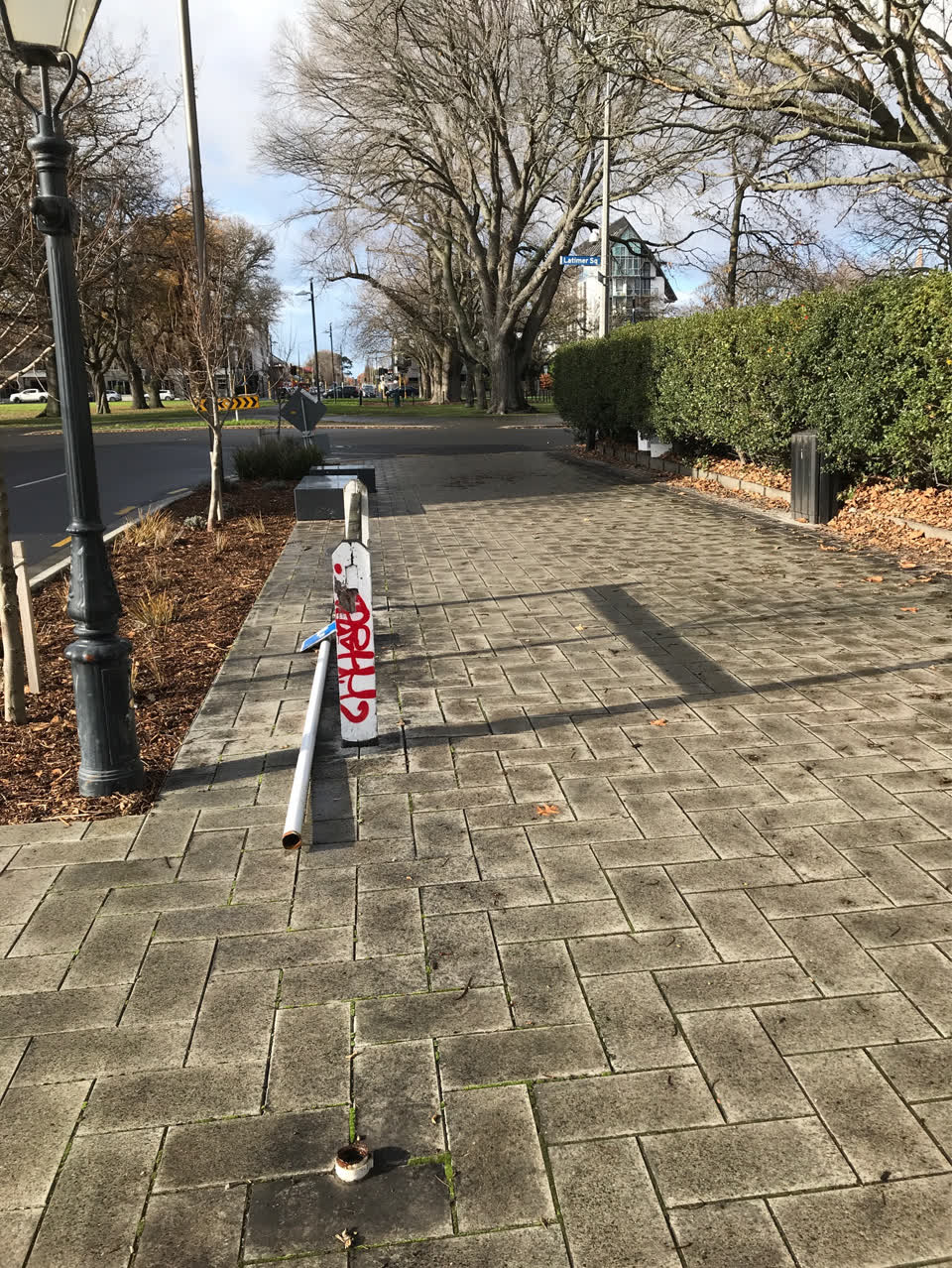 The photograph attached to this roading/streets report