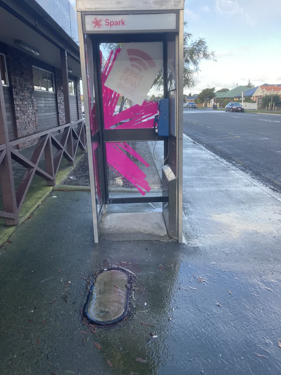 The photograph attached to this water leak report