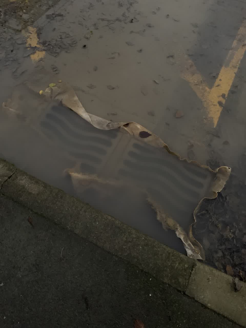 The photograph attached to this wastewater/stormwater report