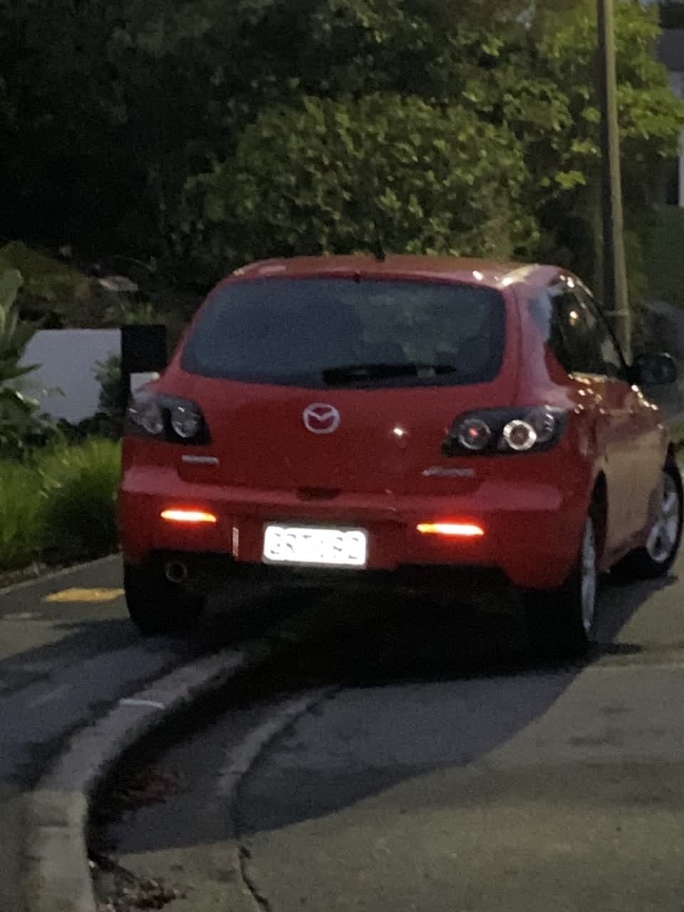 The photograph attached to this roading/streets report