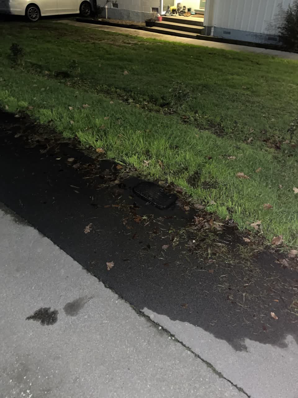 The photograph attached to this water leak report