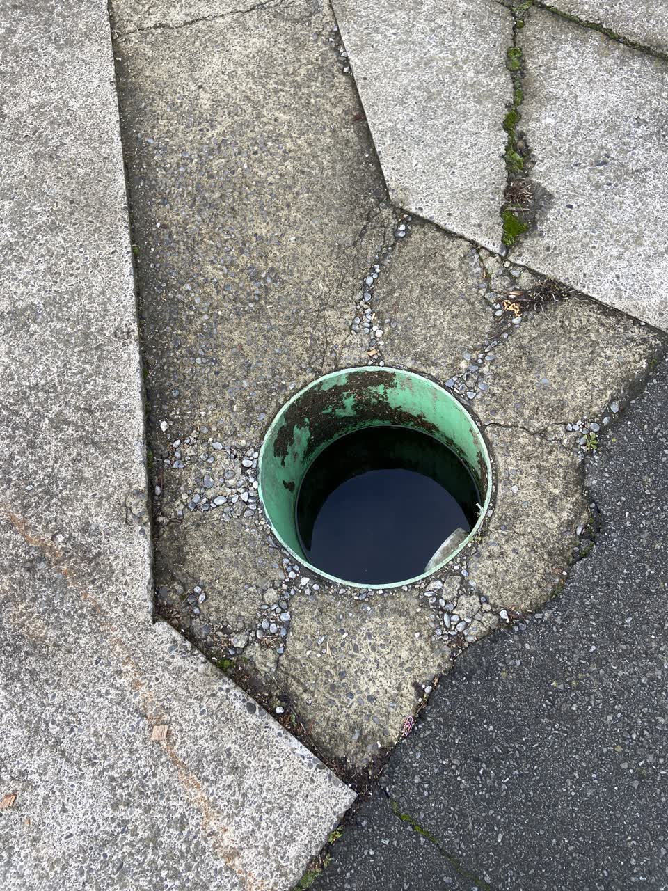 The photograph attached to this roading/streets report