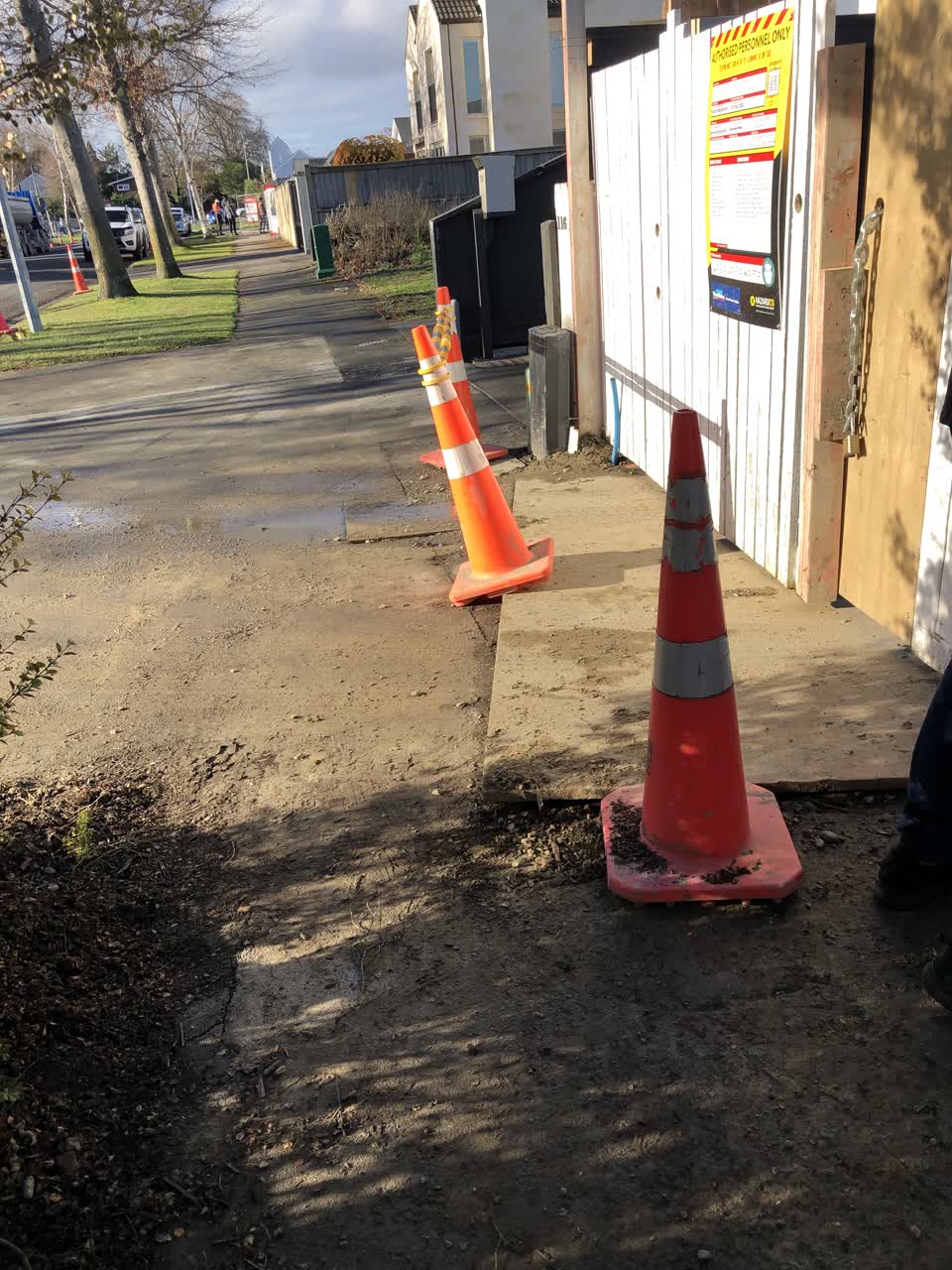 The photograph attached to this roading/streets report