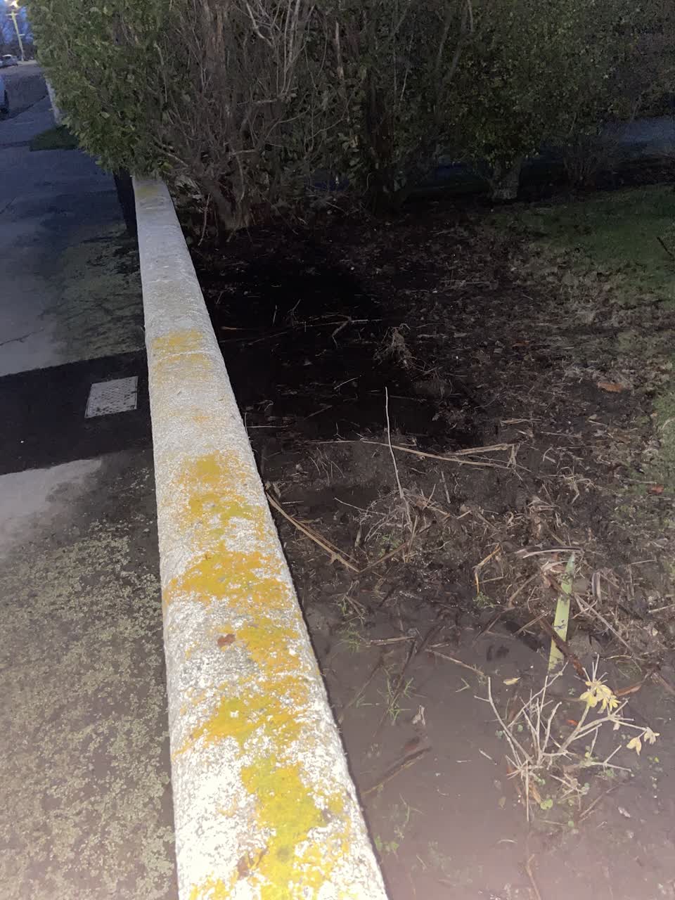 The photograph attached to this water leak report