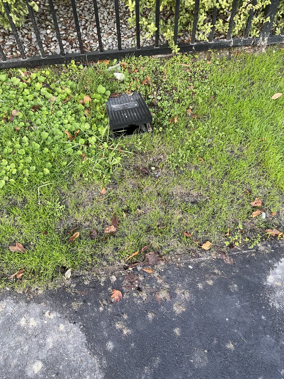 The photograph attached to this water leak report