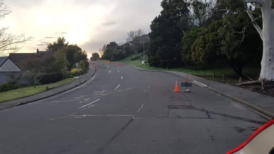 The photograph attached to this roading/streets report