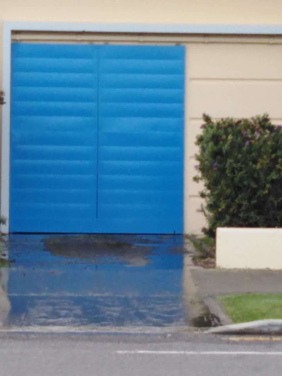 The photograph attached to this flooding report