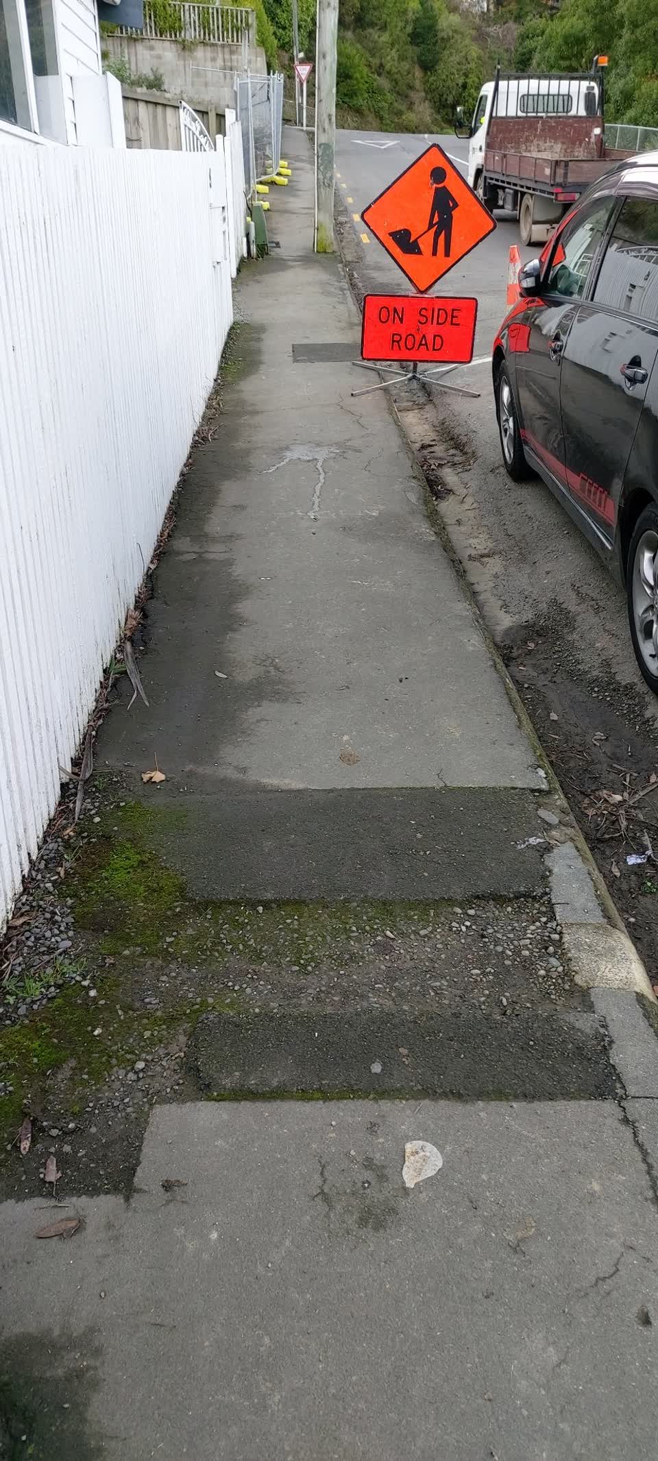 The photograph attached to this roading/streets report