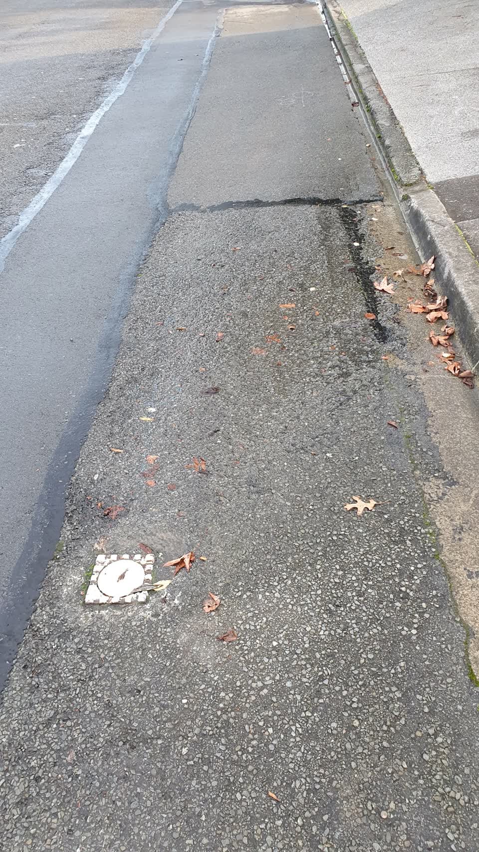 The photograph attached to this water leak report