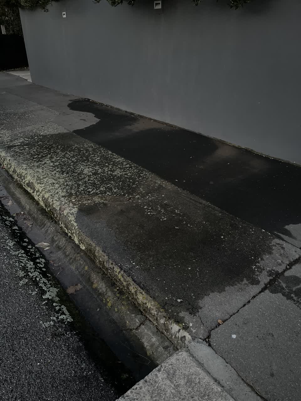 The photograph attached to this water leak report