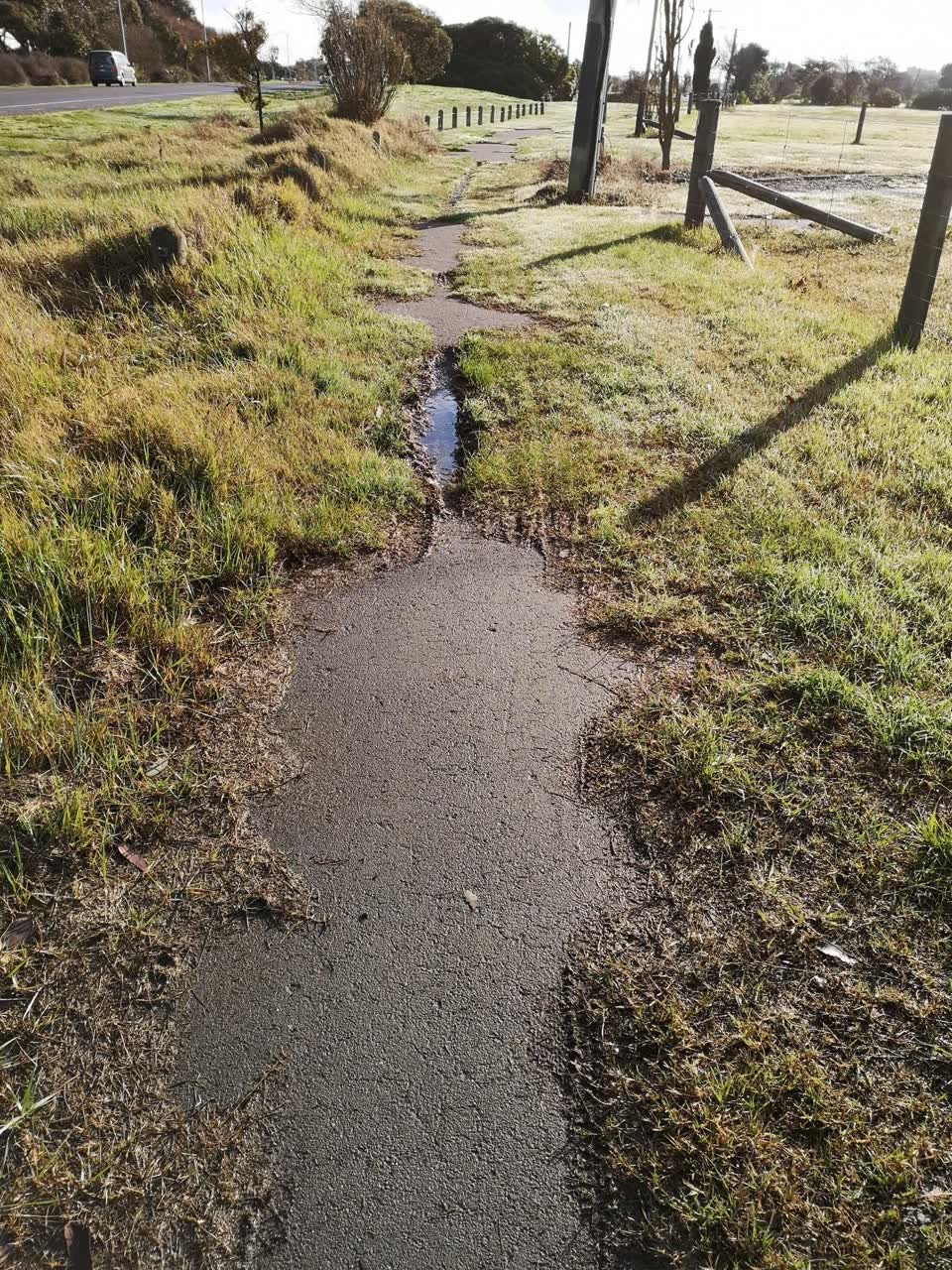 The photograph attached to this roading/streets report