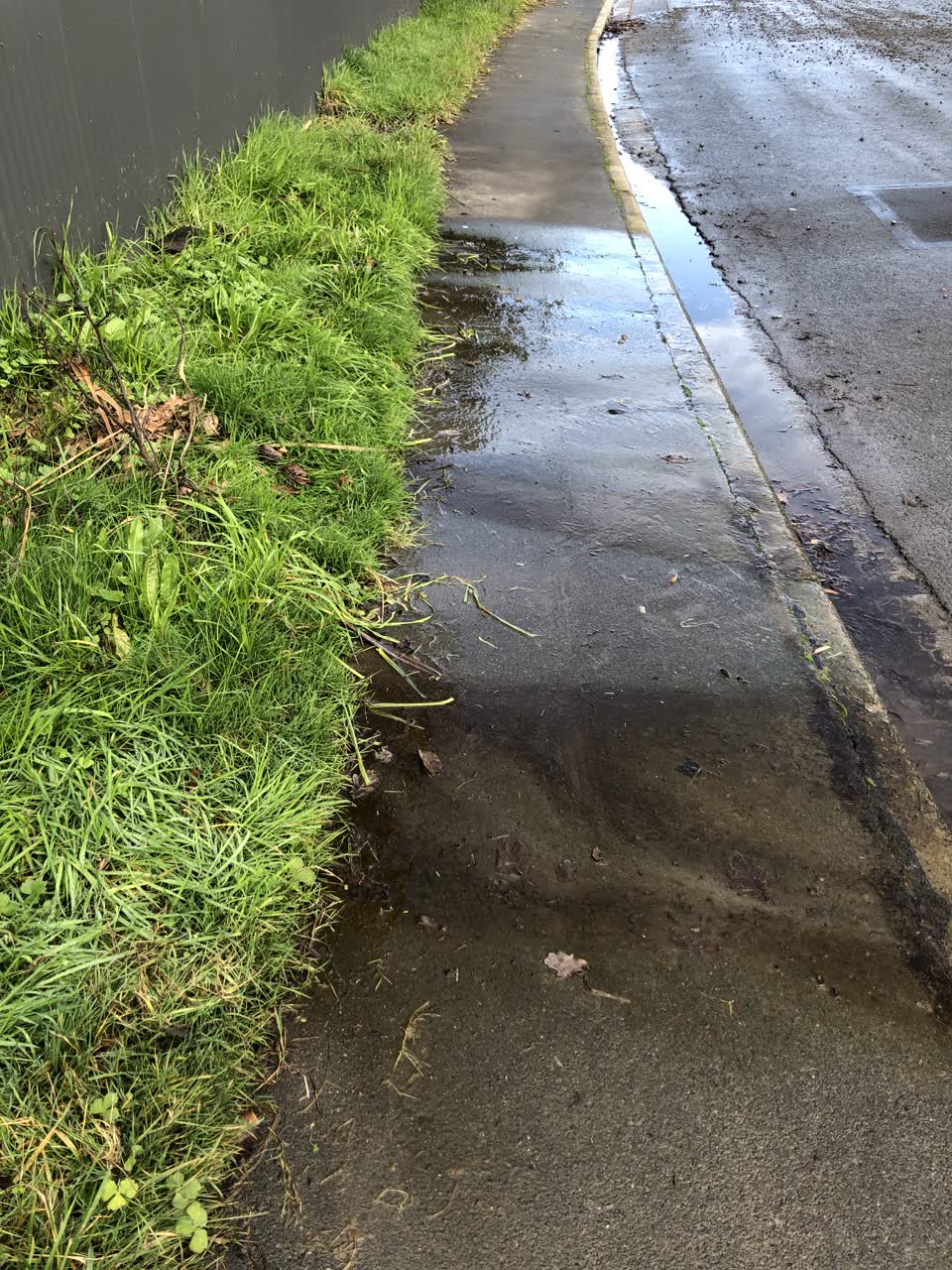The photograph attached to this water leak report