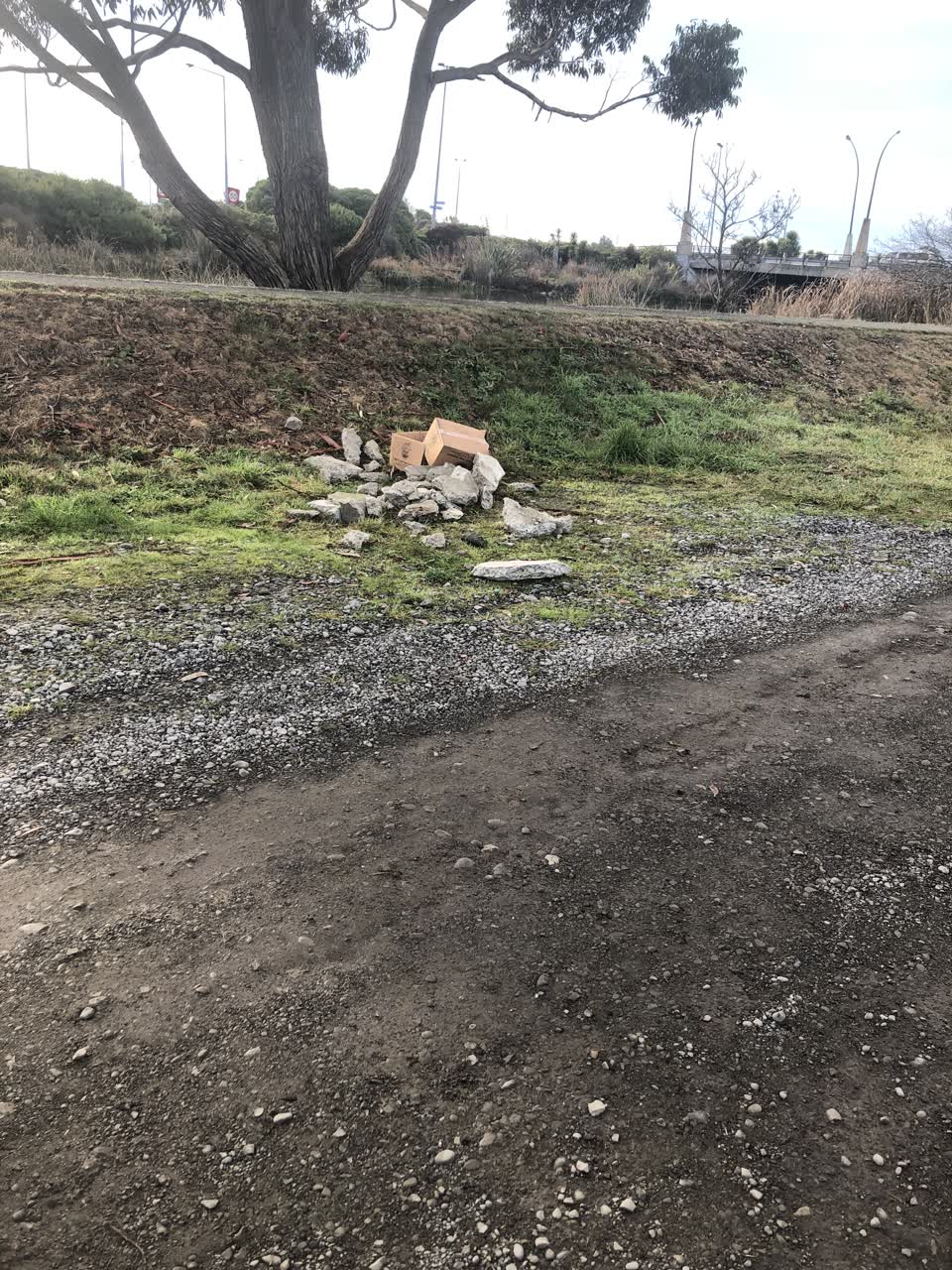 The photograph attached to this rubbish/recycling report