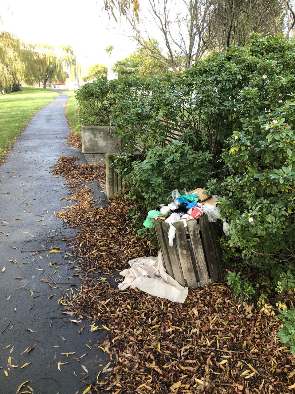 The photograph attached to this parks report