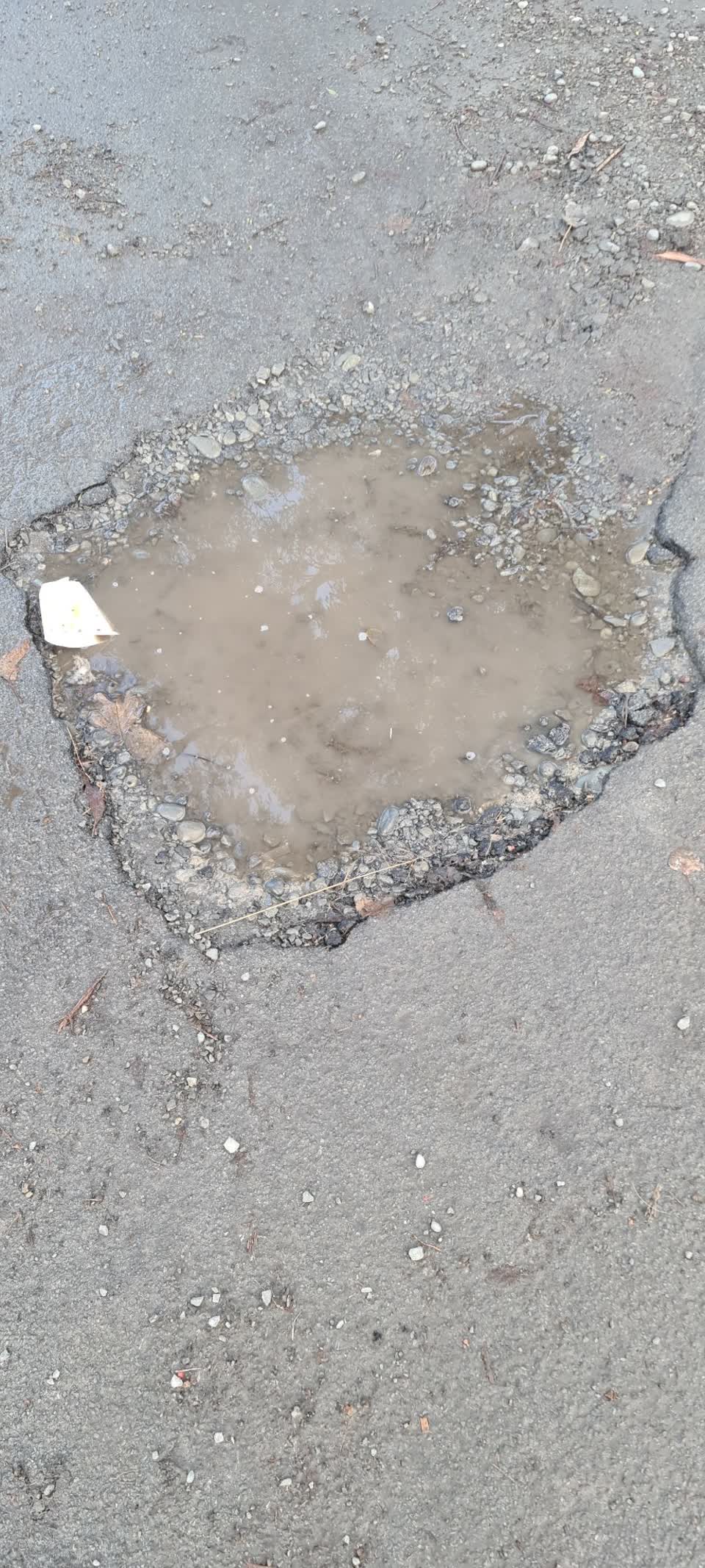 The photograph attached to this roading/streets report