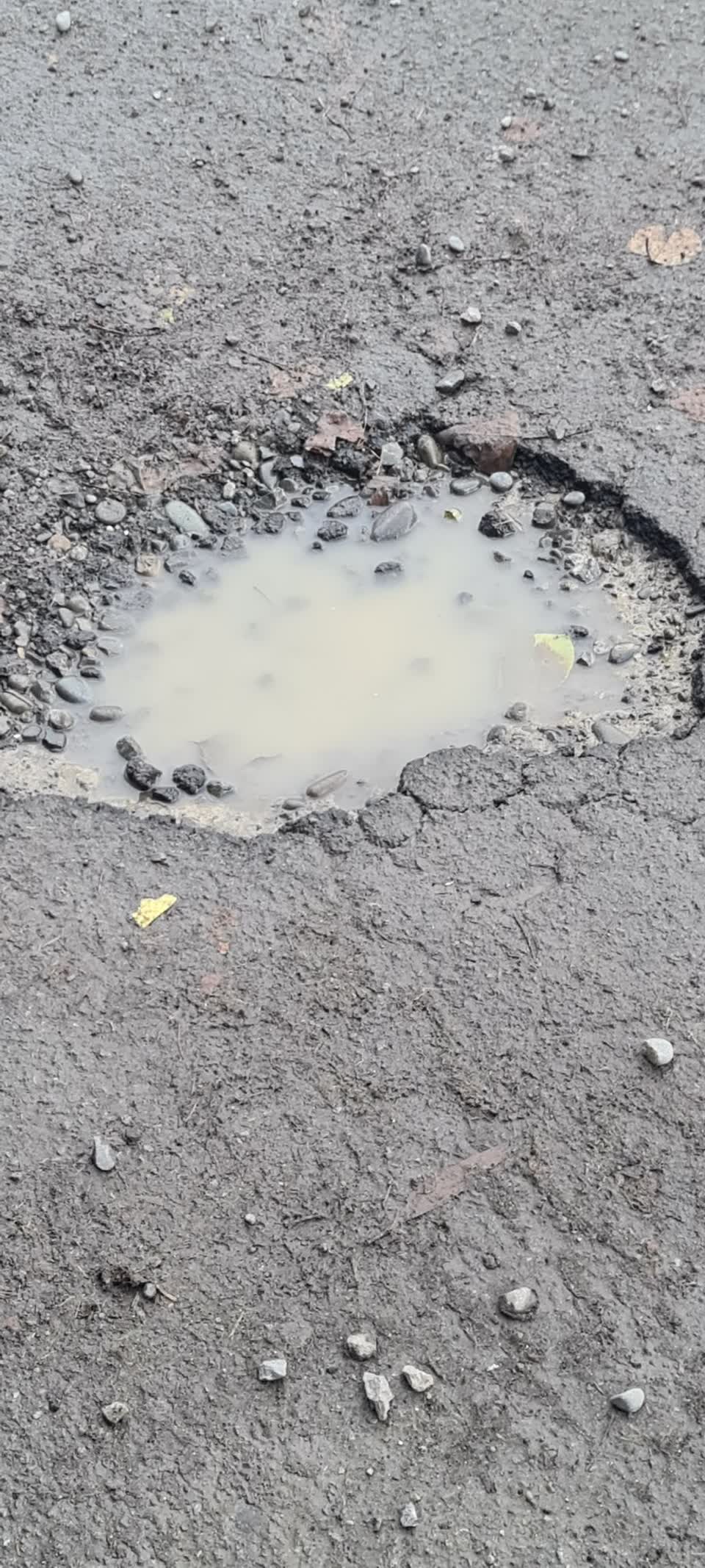 The photograph attached to this roading/streets report