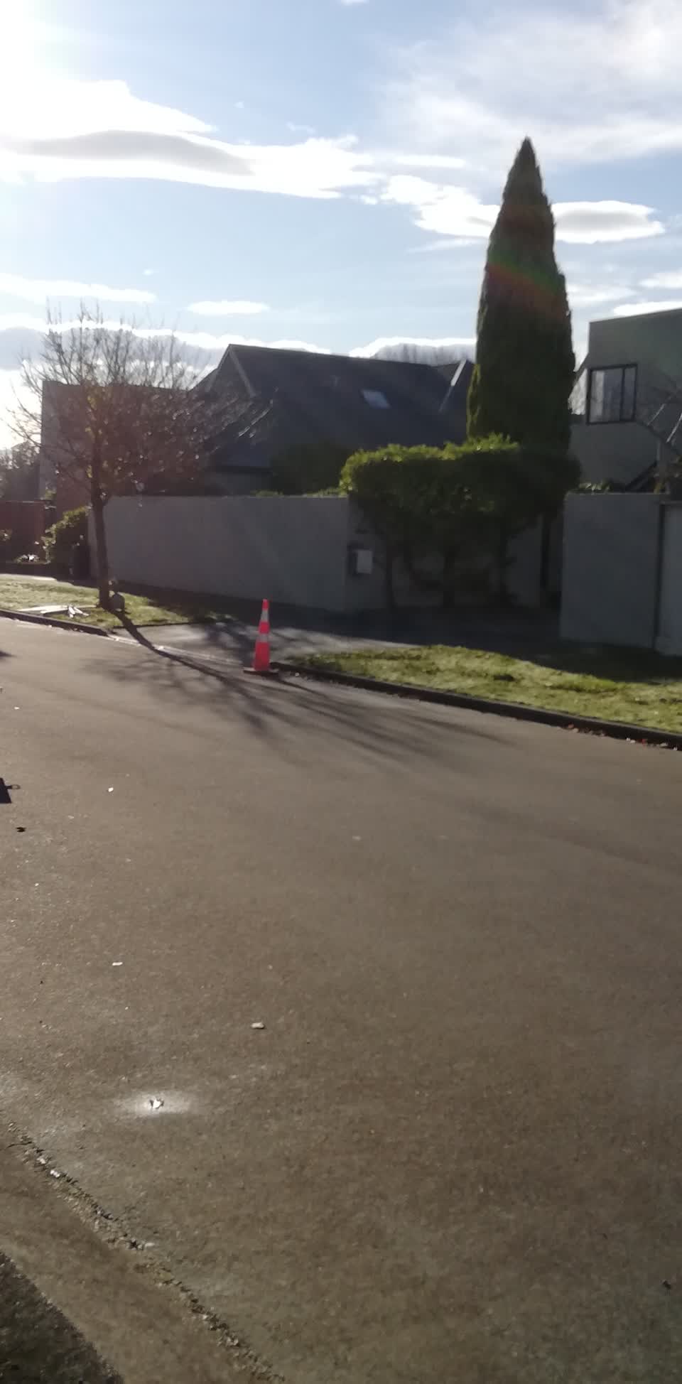The photograph attached to this roading/streets report