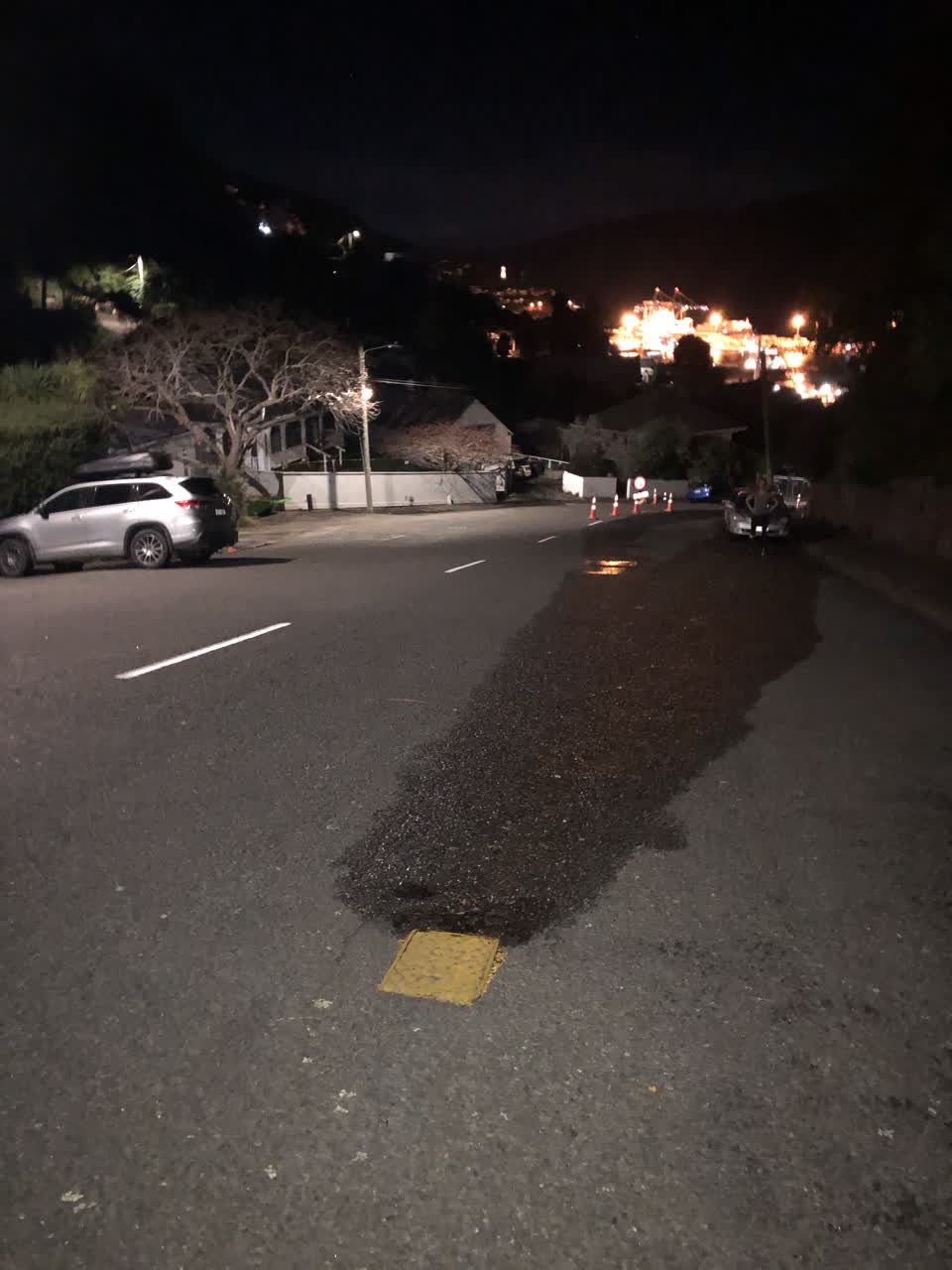 The photograph attached to this water leak report