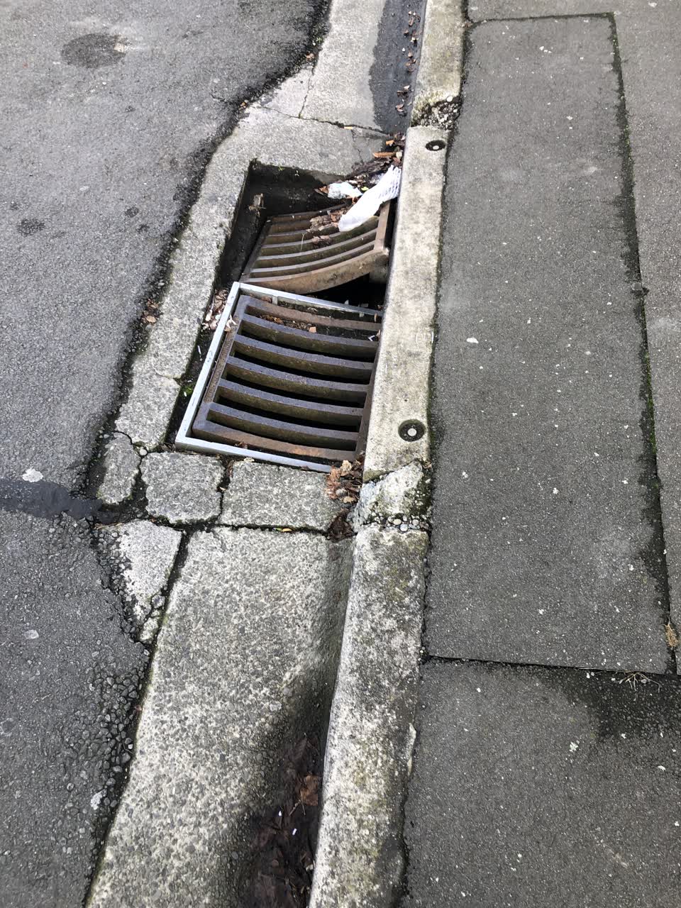 The photograph attached to this roading/streets report