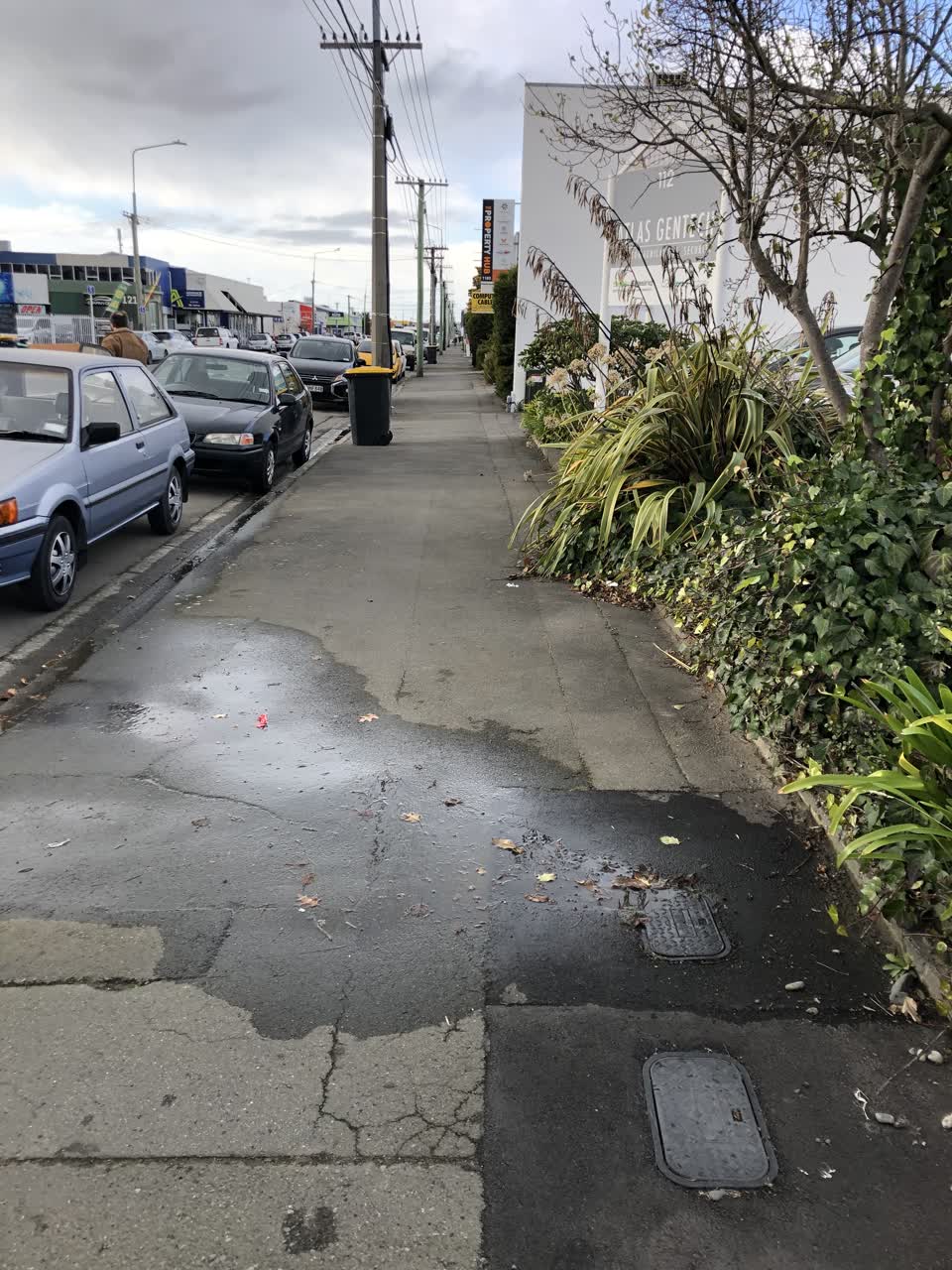 The photograph attached to this water leak report