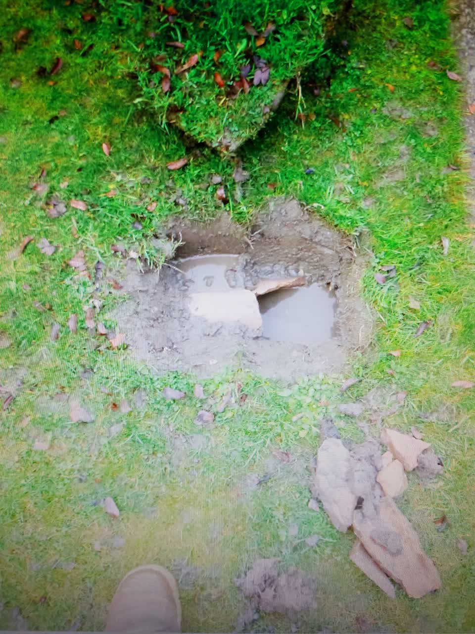 The photograph attached to this wastewater/stormwater report