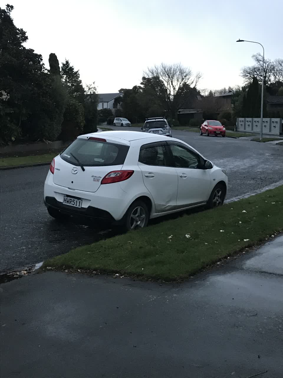 The photograph attached to this roading/streets report