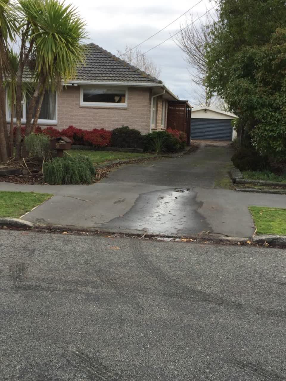 The photograph attached to this water leak report